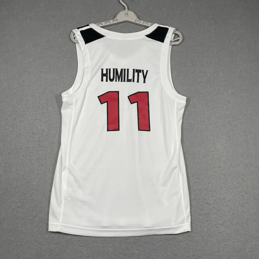 Jordan Jersey Men Medium White PF Principle First Academy 11 Humility Basketball